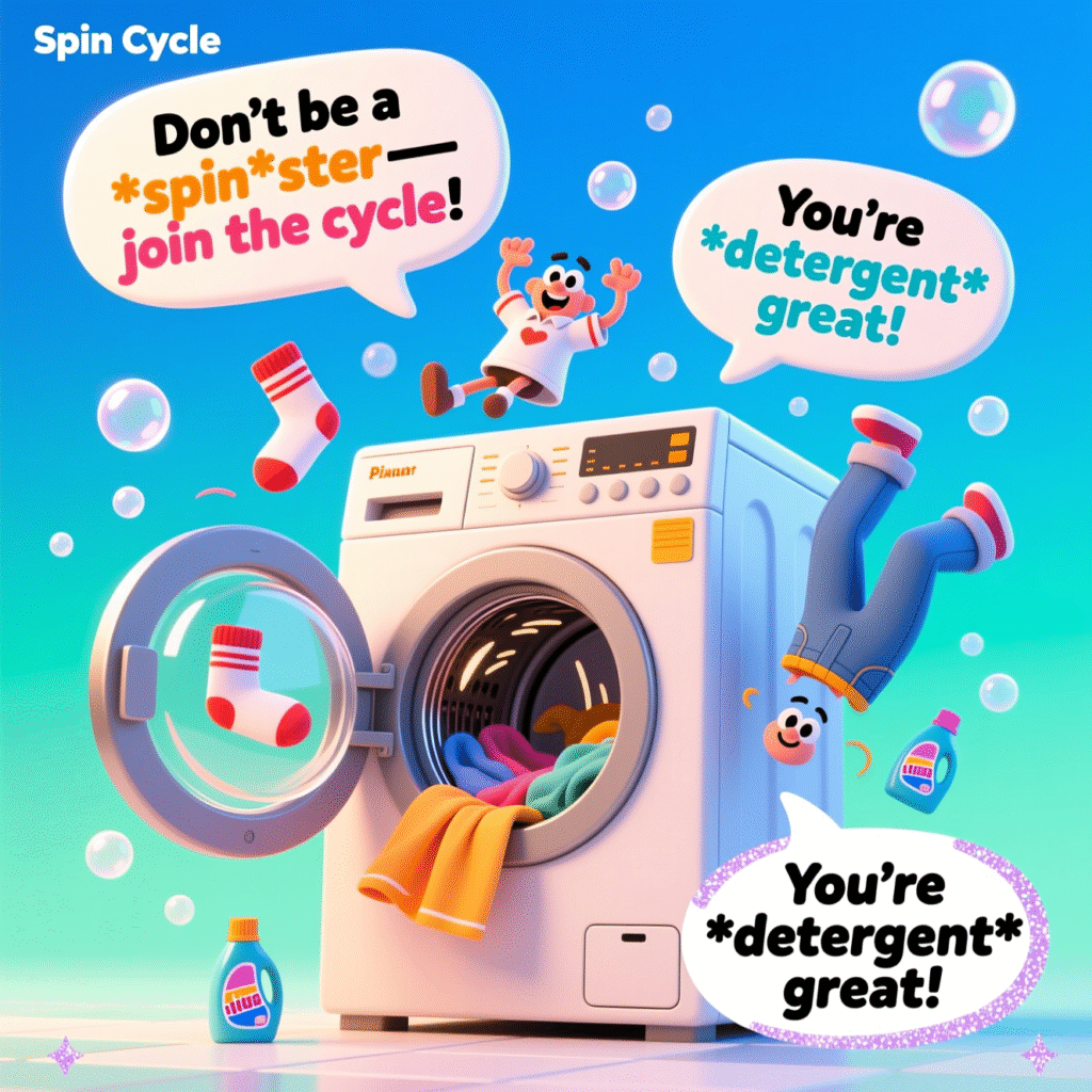 Laundry Spin Cycle Puns to Brighten Your Load