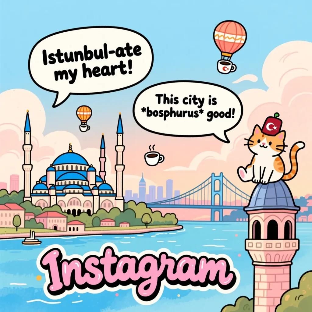 Punny Istanbul Captions for Instagram