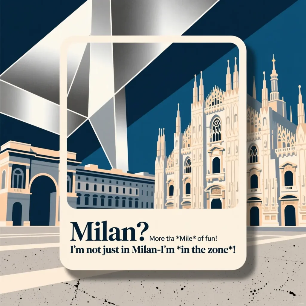 Short Milan Puns for Instagram Captions