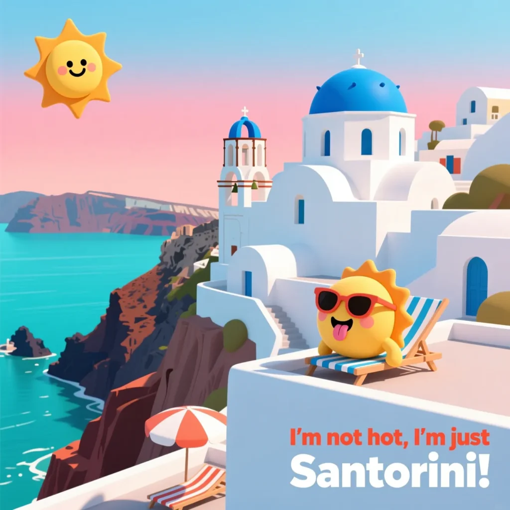 Short Santorini One-Liner Puns