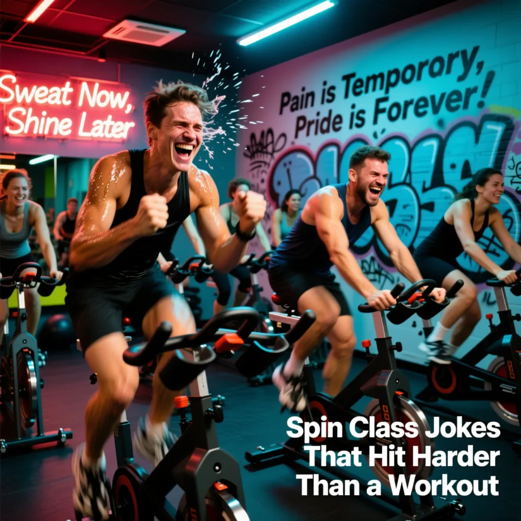 Spin Class Jokes That Hit Harder Than a Workout