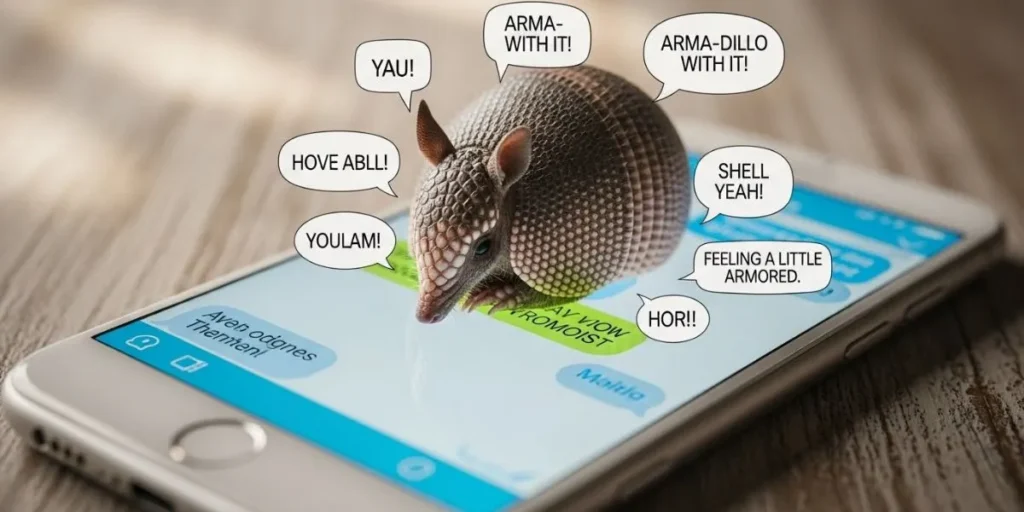 Armadillo Puns for Text Messages