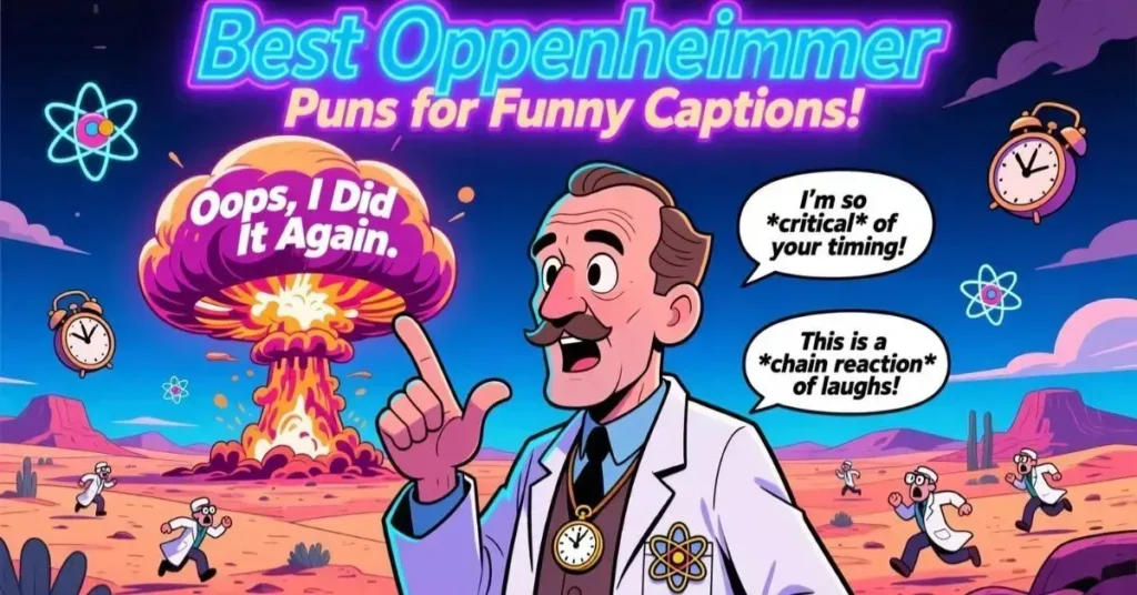 Best Oppenheimer Puns for Funny Captions