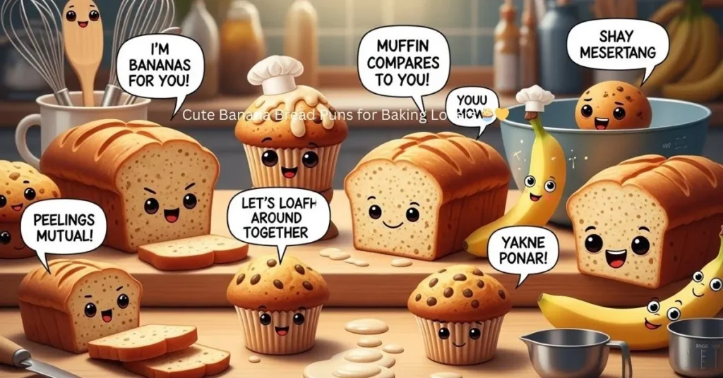 Cute Banana Bread Puns for Baking Lovers 🧁💛