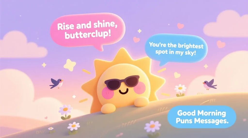 Cute Sunrise Puns for Good Morning Messages