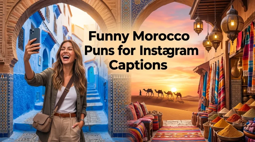Funny Morocco Puns for Instagram Captions