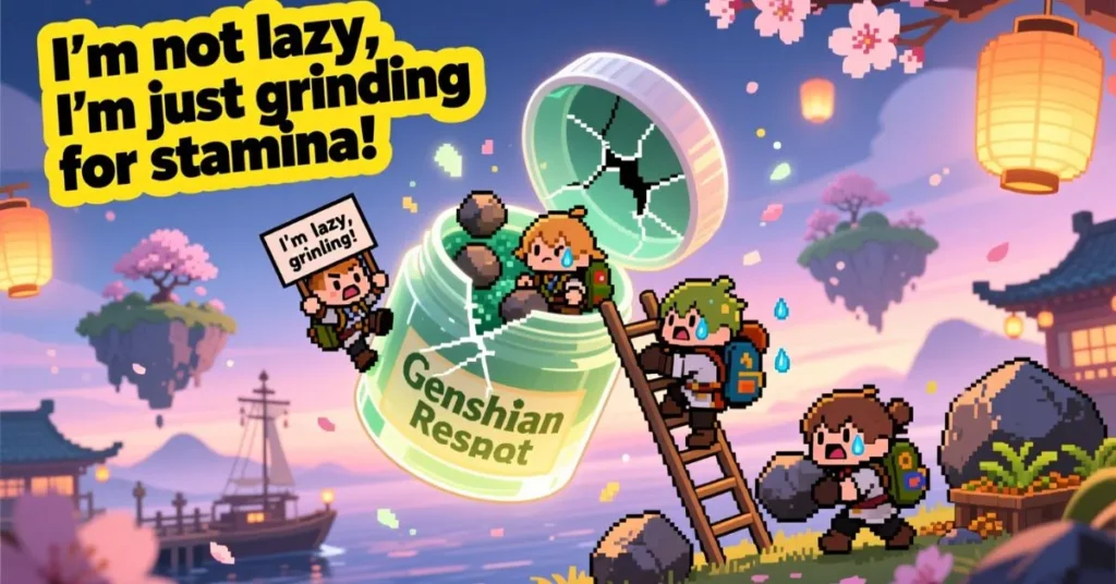 Genshin Resin and Grinding Jokes