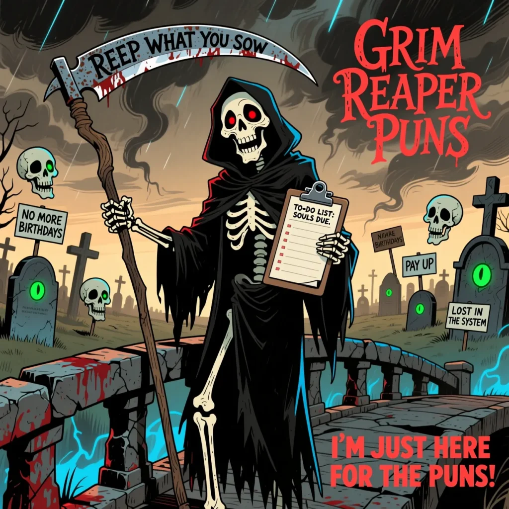 Grim Reaper Puns for Dark Humor Lovers