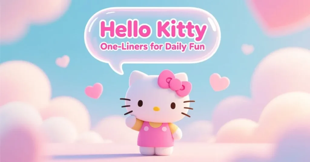 Hello Kitty One-Liners for Daily Fun