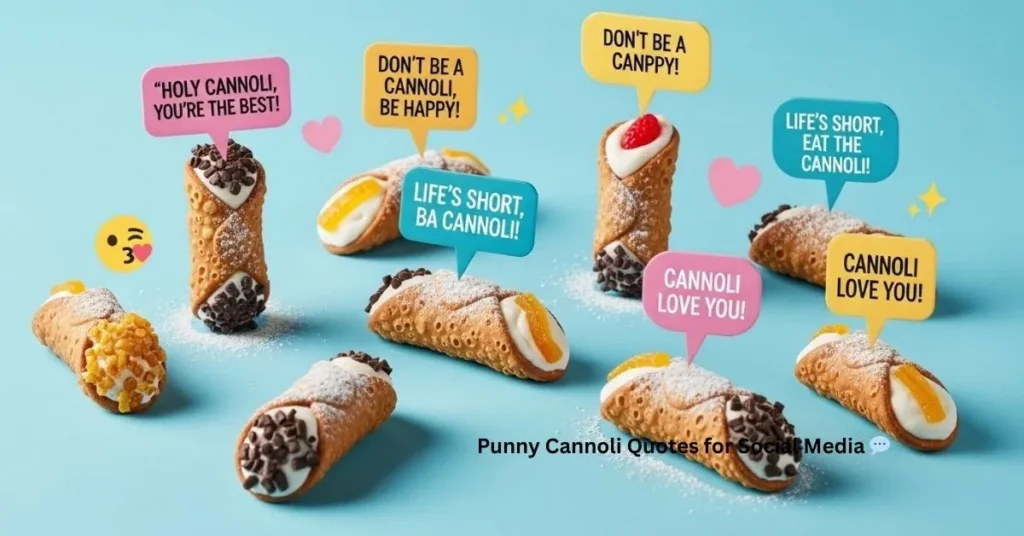 Punny Cannoli Quotes for Social Media 💬