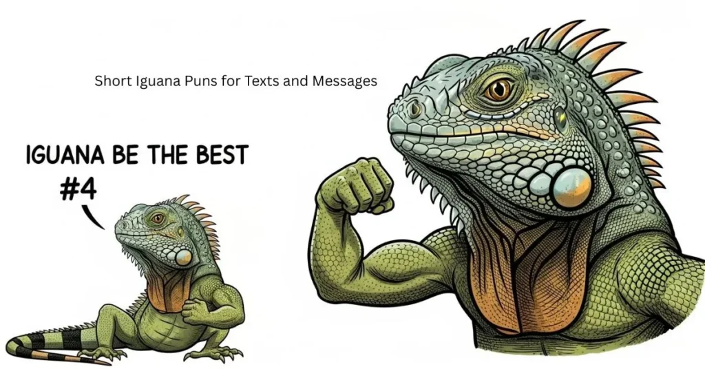 Short Iguana Puns for Texts and Messages