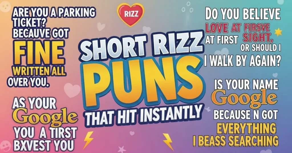 Short Rizz Puns That Hit Instantly