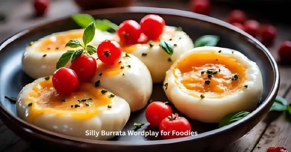 Silly Burrata Wordplay for Foodies
