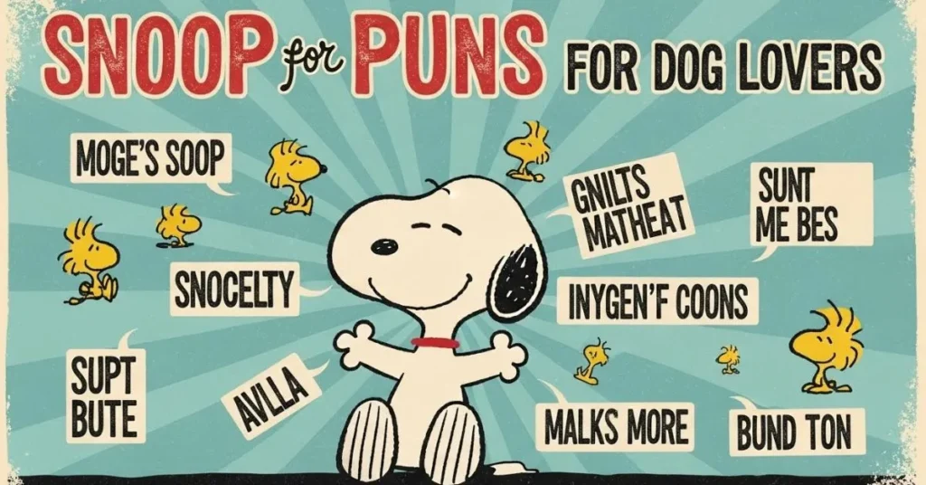 Snoopy Puns for Dog Lovers