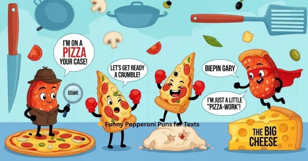 🌟 Funny Pepperoni Puns for Texts