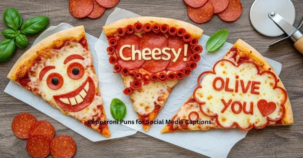 🍕 Pepperoni Puns for Social Media Captions