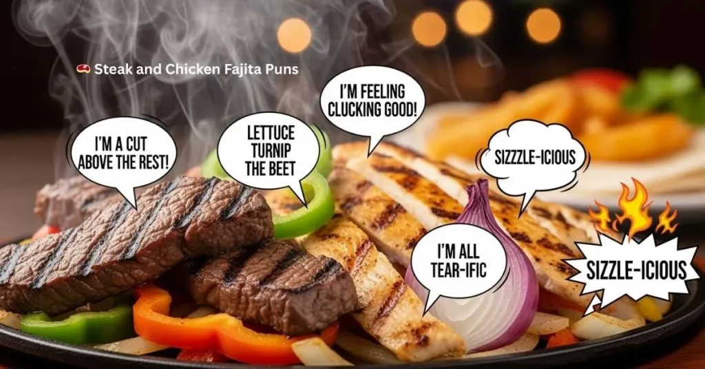🥩 Steak and Chicken Fajita Puns
