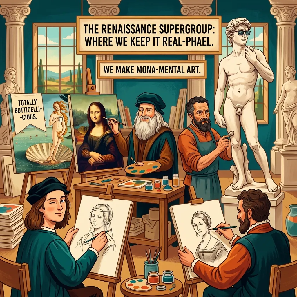 Best Renaissance Puns for Social Media Captions