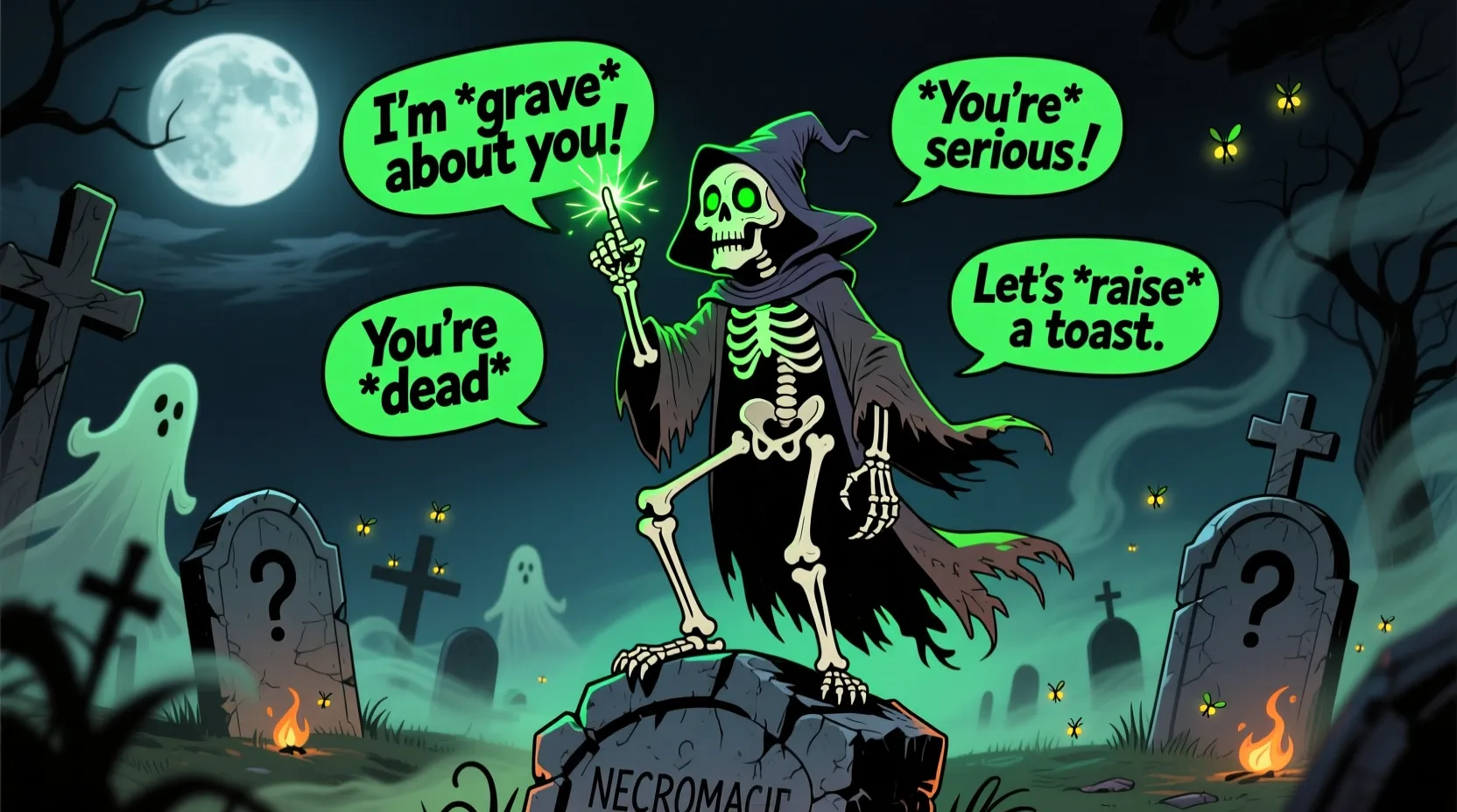 Necromancer Puns and Jokes