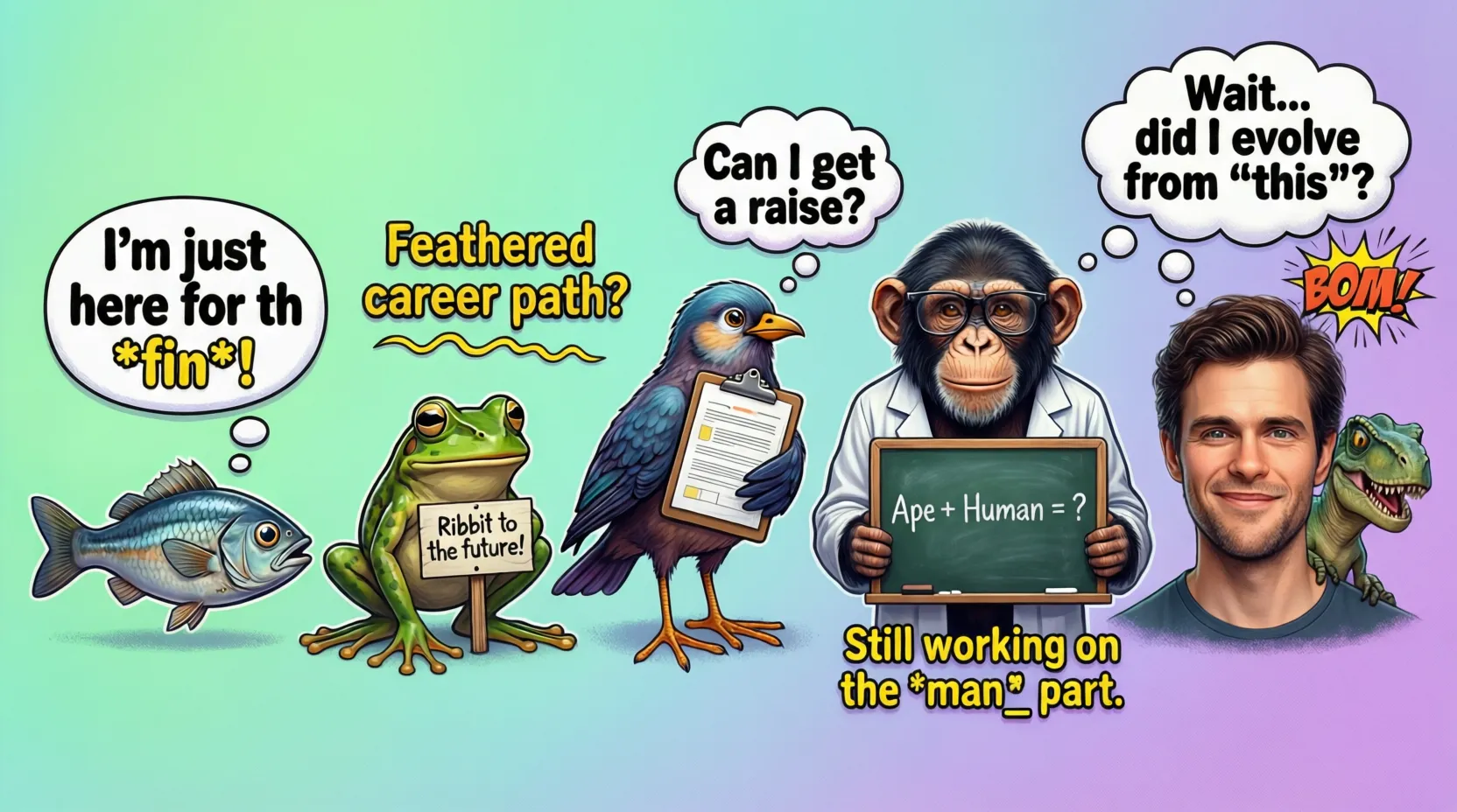 Evolution Puns and Jokes