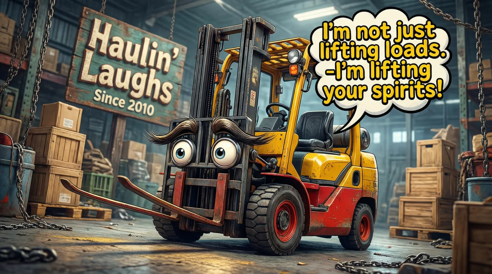 Forklift puns and jokes