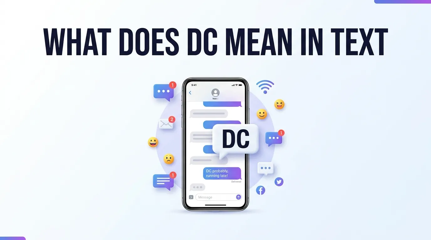 what does dc mean in text