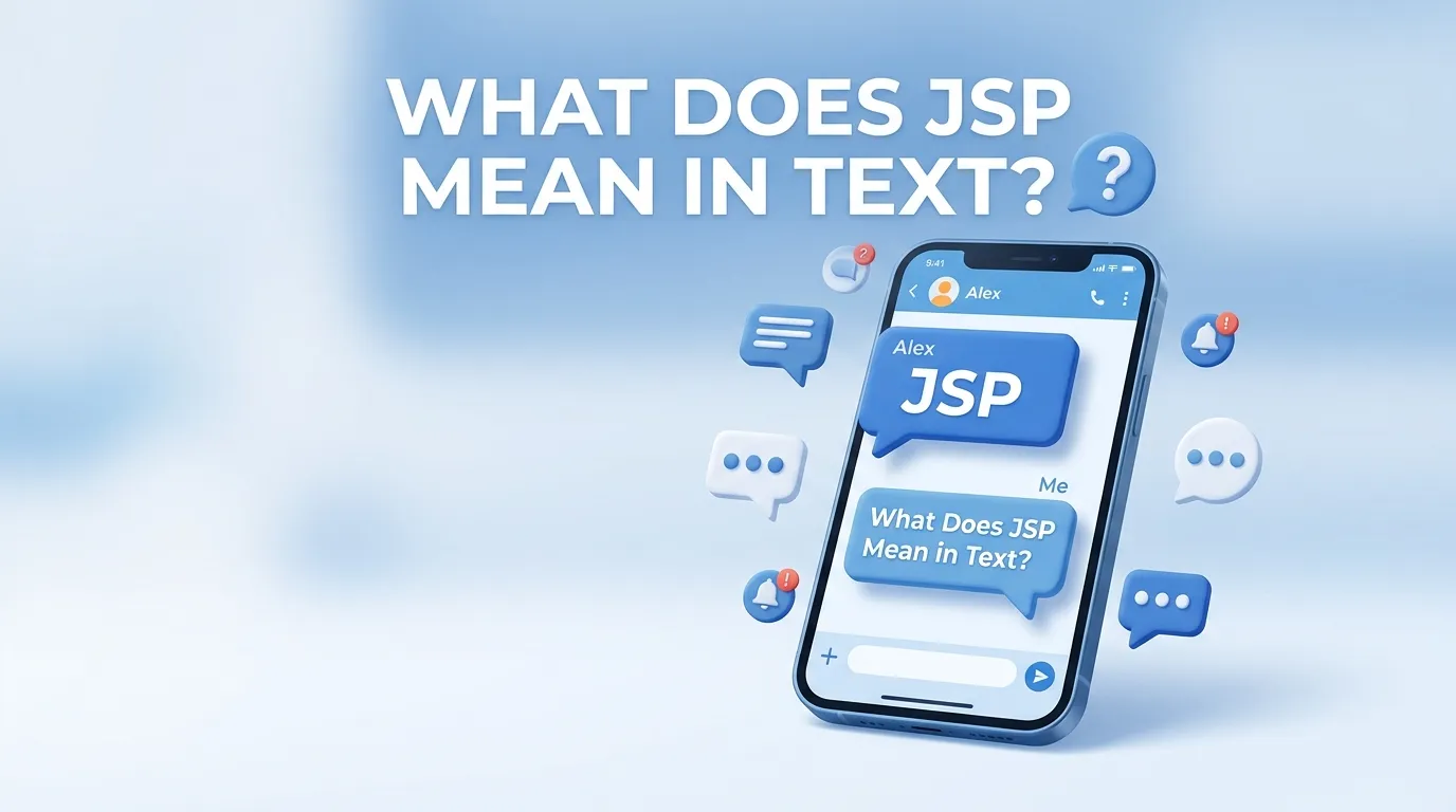 What Does JSP Mean in Text