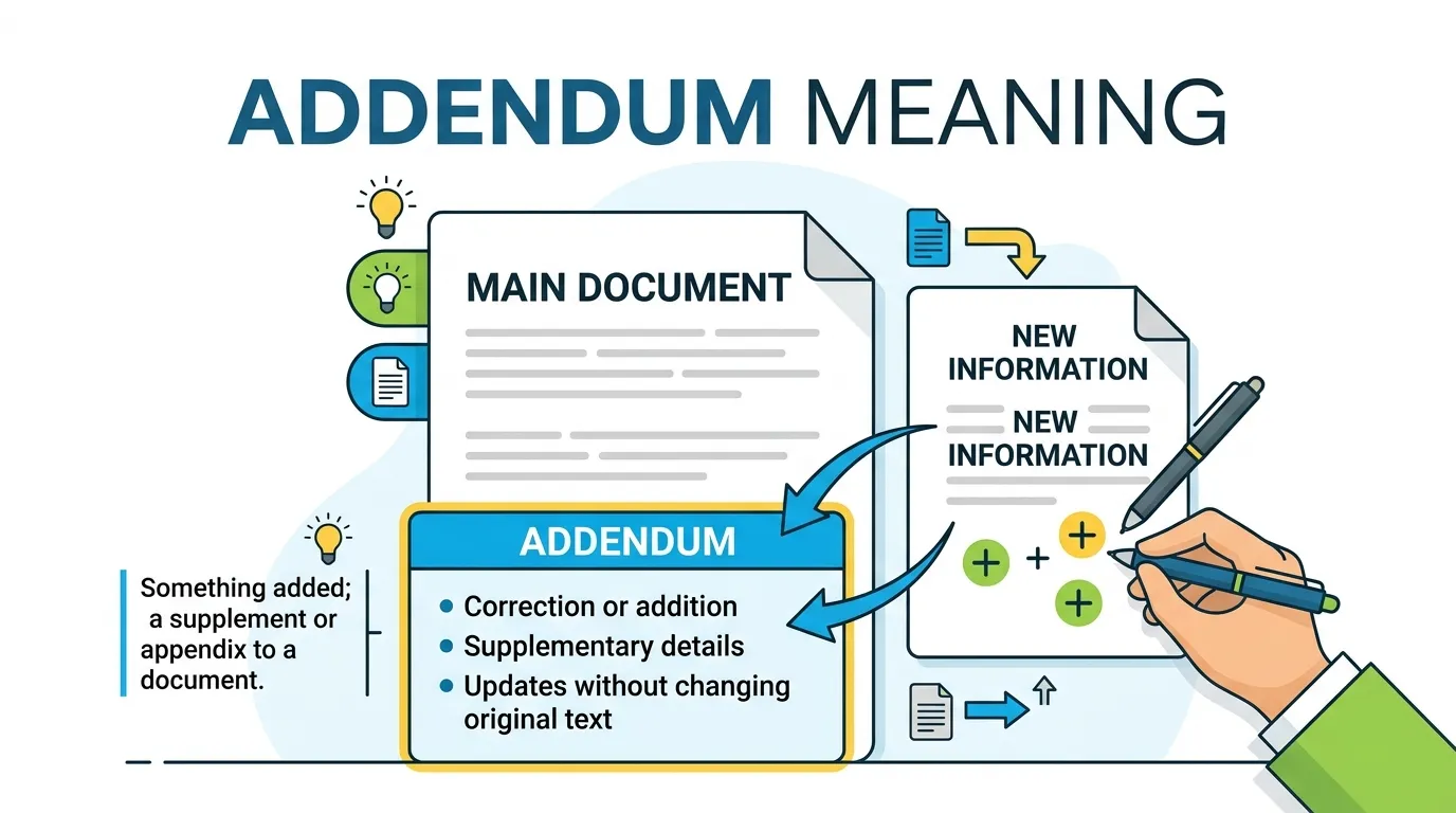 Addendum Meaning