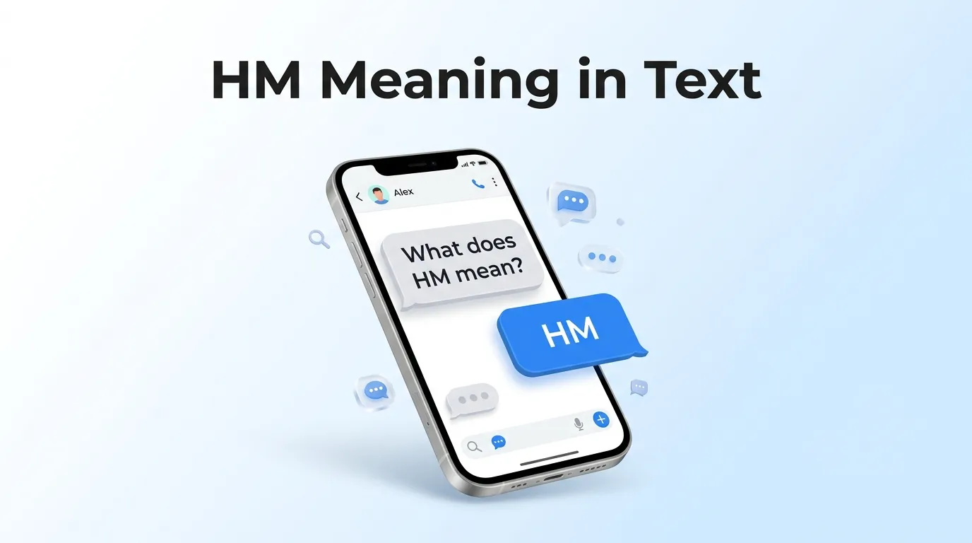 Hm Meaning in Text