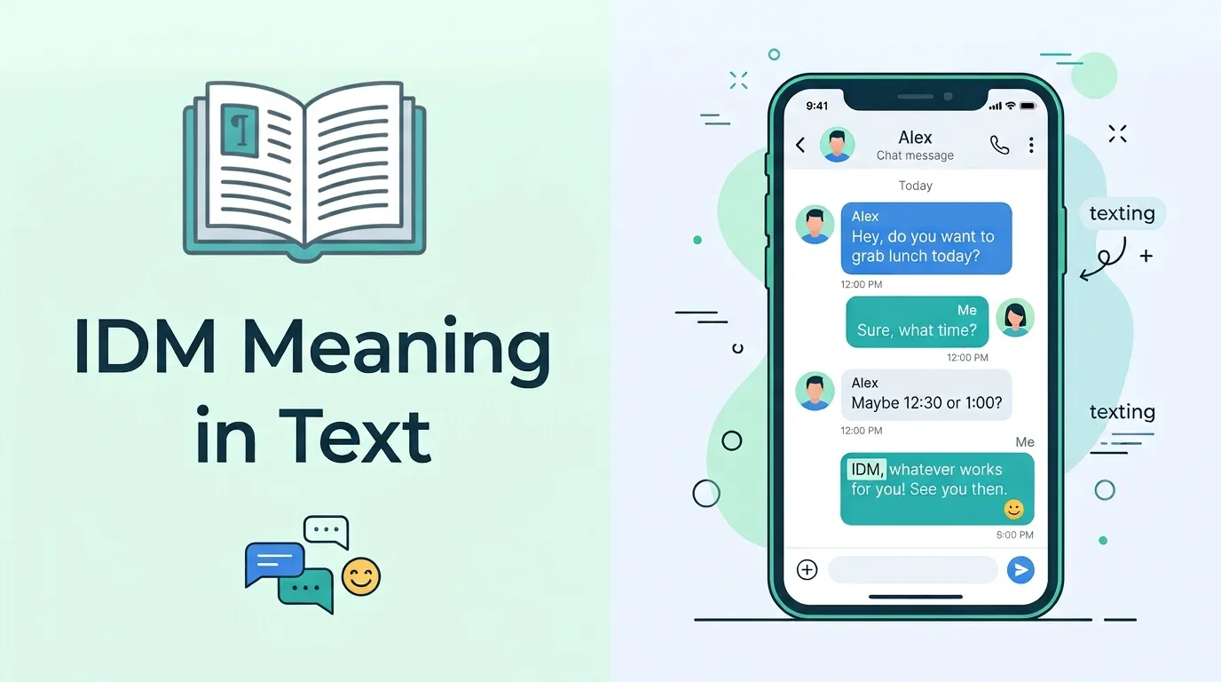 IDM Meaning in Text