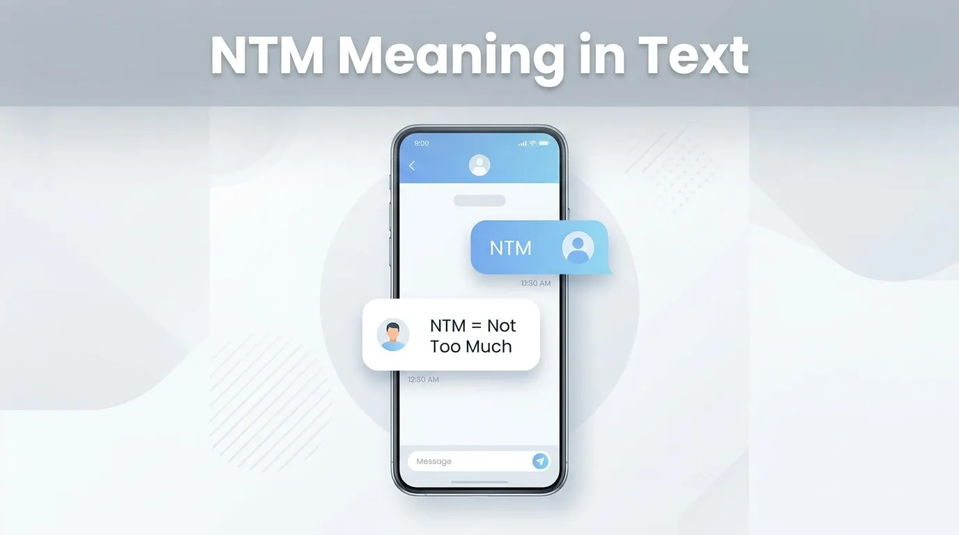 NTM Meaning in Text